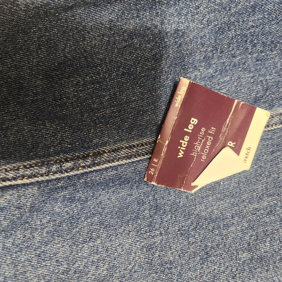 Ava & Viv High Rise Relaxed Fit Wide Leg Jeans Plus Size 26 Denim - Picture 14 of 14